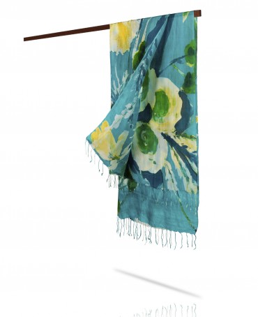 Палантин Женский S23-FLEUR.MODERNE/EMERAUDE